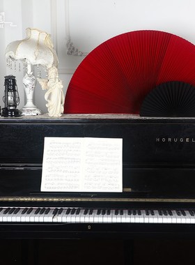 纸阖纸扇中国风扇子橱窗装饰复古工艺品拍摄创意摆件展示品摆件