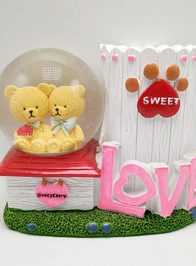 水晶球生日实用摆件笔筒毕业礼物纪念品卡通友情闺蜜男女生可爱