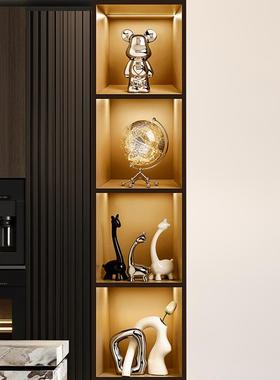 创意陶瓷小鹿桌面摆件轻奢风高档高级感家居客厅玄关酒柜软装饰品