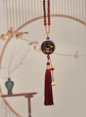 大英博物馆安德森猫平安发财车挂车载挂件实用男生生日礼物女生