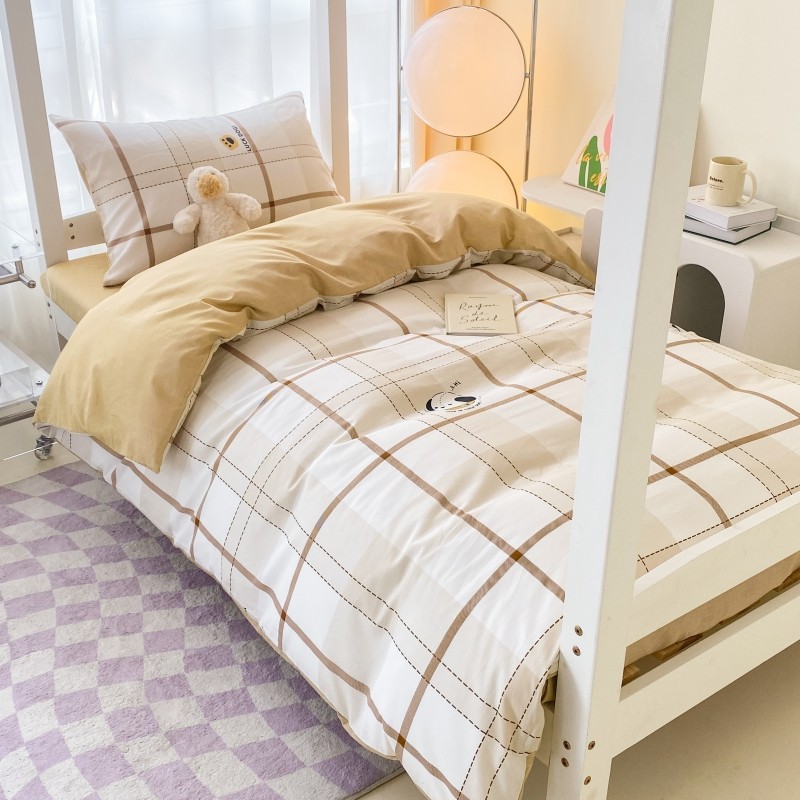 A类全棉印花学生三件套四件套纯棉床单被套宿舍单双人床上用品,淘宝优惠券,粉丝福利购,淘宝优惠卷