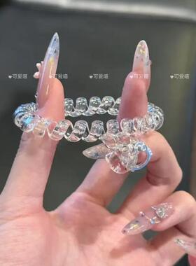 新款甜美电话线发圈简约清新百搭