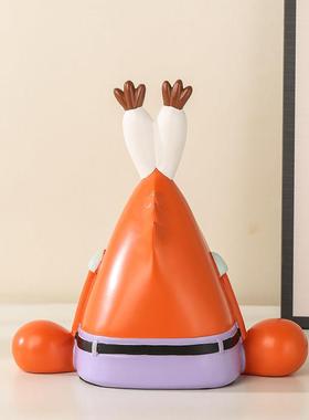 蟹老板钥匙收纳摆件桌面创意玄关入户门置物托 托盘海绵宝宝系列