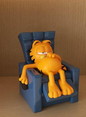 卡通创意大加菲猫电影周边桌面办公室卧室玄关装饰品生日礼物摆件