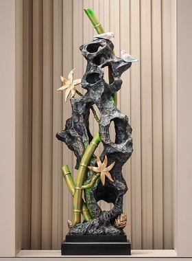 入户玄关进门高档大摆件时来运转客厅电视柜家居装饰品高级感乔迁