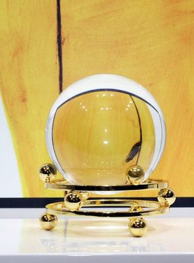 现代欧式水晶球家居饰品摆件样板房办公室玄关橱柜卧室桌面装饰