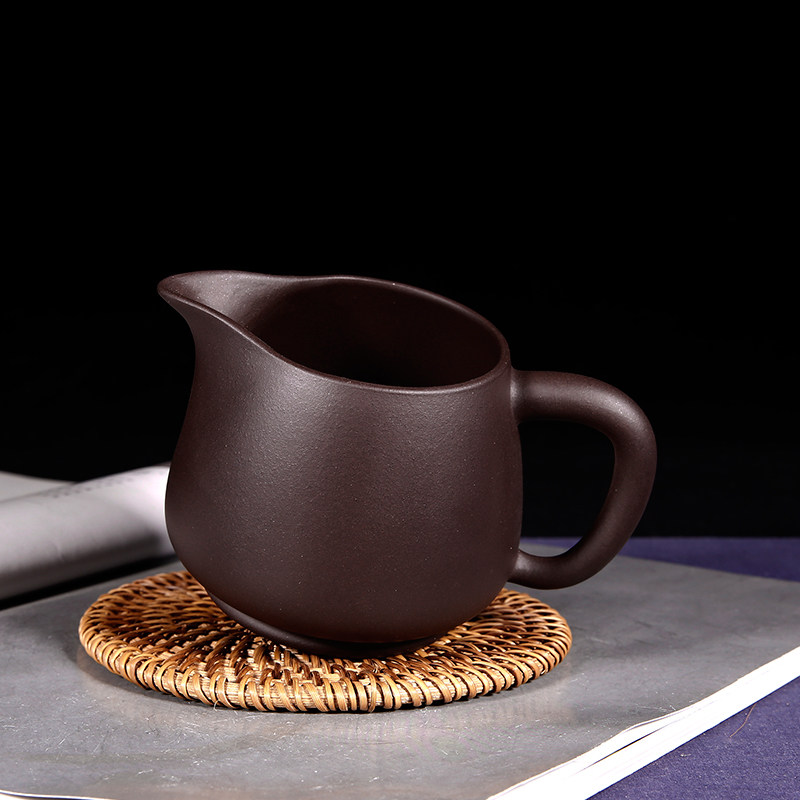 宜兴紫砂公道杯茶壶功夫茶具茶道茶漏配件原矿紫泥公道杯,淘宝优惠券,粉丝福利购,淘宝优惠卷