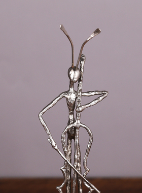 北欧抽象摆件铁艺锌合金蚂蚁乐手乐队摆件 电视柜酒柜家居装饰品