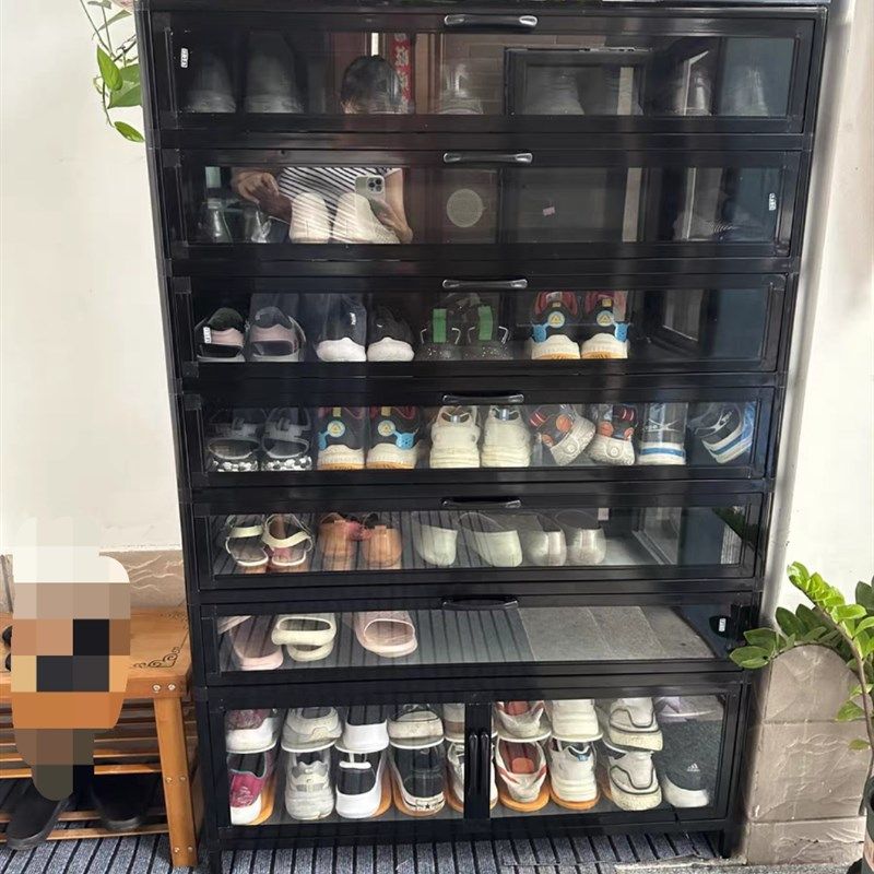 入户门阳台透明鞋柜家用门口防水防晒新款铝合金多层大容量收纳柜,淘宝优惠券,粉丝福利购,淘宝优惠卷