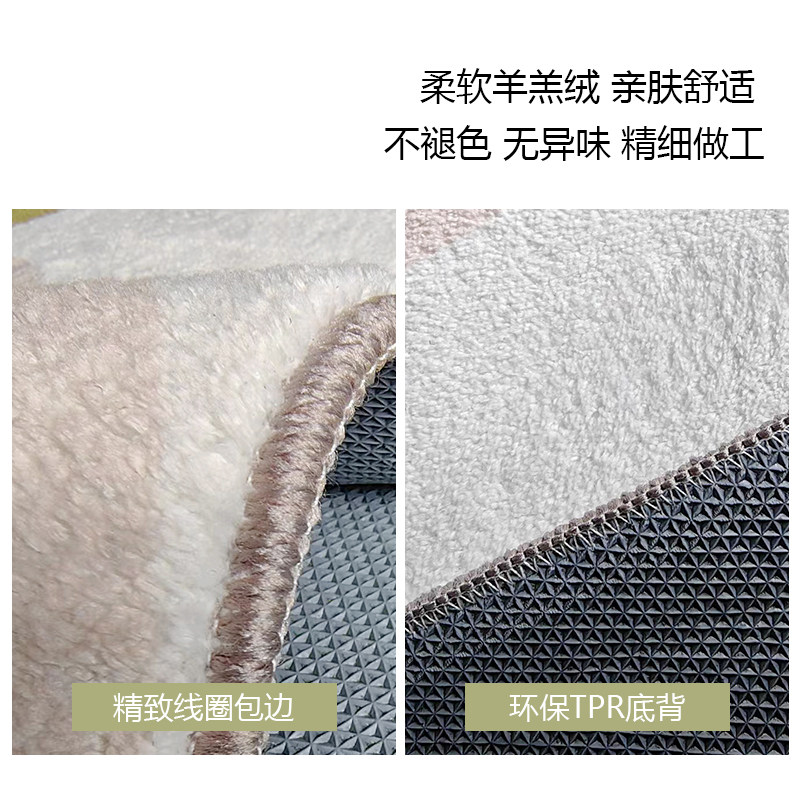 小清新卧室地毯防水长条羊羔绒飘窗垫客厅牀边毯房间防滑防摔地垫,淘宝优惠券,粉丝福利购,淘宝优惠卷