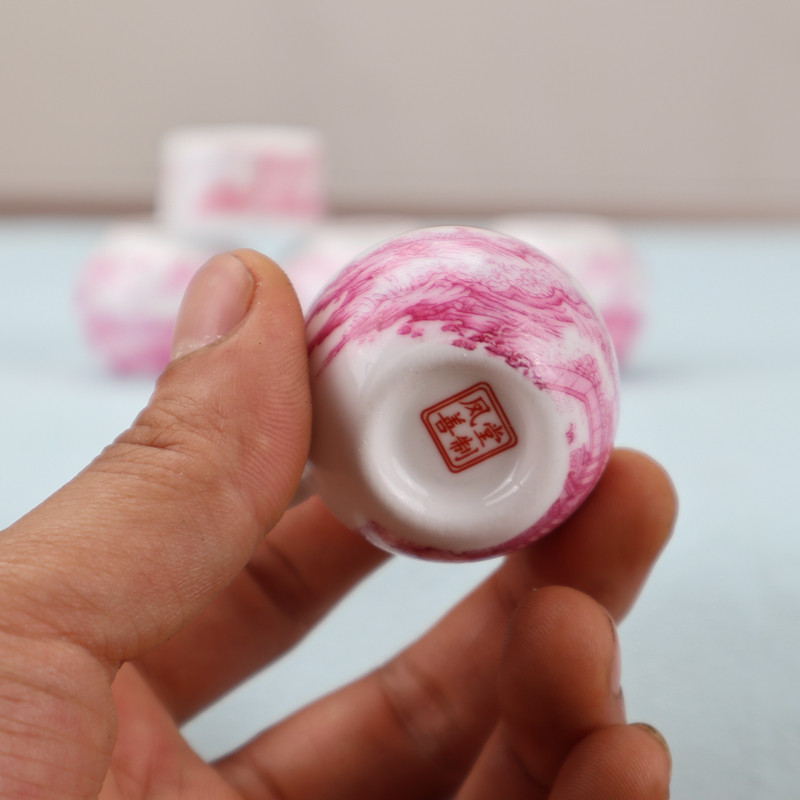 绣眼贝子靛颏鸟食罐瓷碗柳莺红子玉鸟鸟碗鸟杯子竹鸟笼配件山水,淘宝优惠券,粉丝福利购,淘宝优惠卷