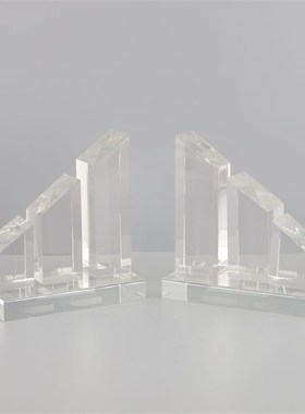 北欧创意水晶书挡样板房售楼部卧室厨房客厅餐厅桌面玄关饰品摆件