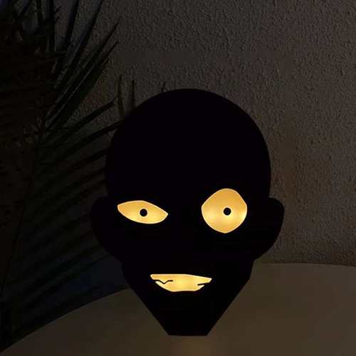 日本创意沙雕名侦探柯南小夜灯犯人黑衣人床头氛围台灯摆件装饰灯 - 图2