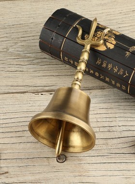 瑞象 三叉铃暗八仙铃八卦三清铃太极八卦铃八宝铃仿古手摇铃道用