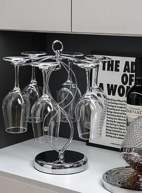 轻奢高档红装酒杯杯架摆件现代家居杯品饭厅HJJBJ-QE高脚醒酒器饰