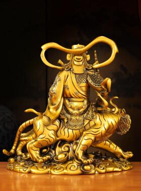 赵礼公明武神爷宅骑虎像摆件IBP供财奉家用五路招财镇客厅公司店