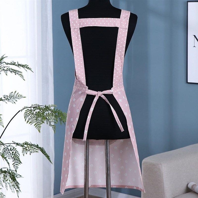 2025新款围裙网红夏季薄款透气纯棉高档可爱公主时尚防油污工作服,淘宝优惠券,粉丝福利购,淘宝优惠卷