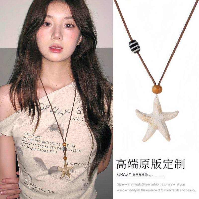 甜酷复古做旧蝴蝶结金属项链民族风波西米亚简约百搭长款圆环吊坠