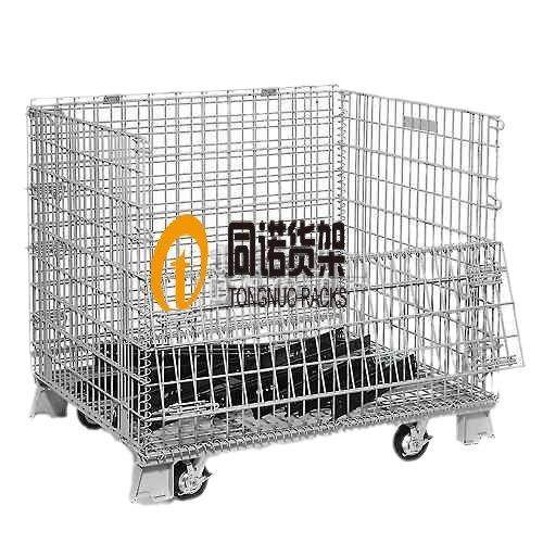 浙江仓储笼定制山东济宁带脚轮折叠镀锌仓库物流周转蝴蝶笼,淘宝优惠券,粉丝福利购,淘宝优惠卷