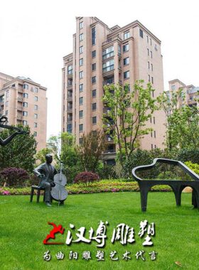 玻璃钢仿铜人物雕塑小女孩读书看书雕塑定制校园小区公园花园雕塑