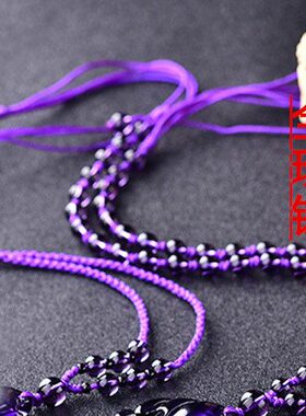 2024年紫水晶阿弥守护神 属猪狗本命佛男女款聚财平安项坠