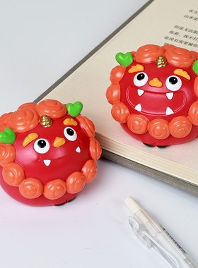 可爱卡通小欢喜麒麟瑞兽一对办公室桌面招财情绪稳定Y神器治愈摆