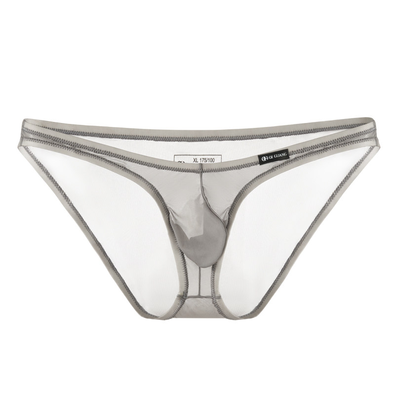 栖光男士内裤三角裤冰丝超薄7A抗菌短裤夏季性感透明透气速干裤头,淘宝优惠券,粉丝福利购,淘宝优惠卷