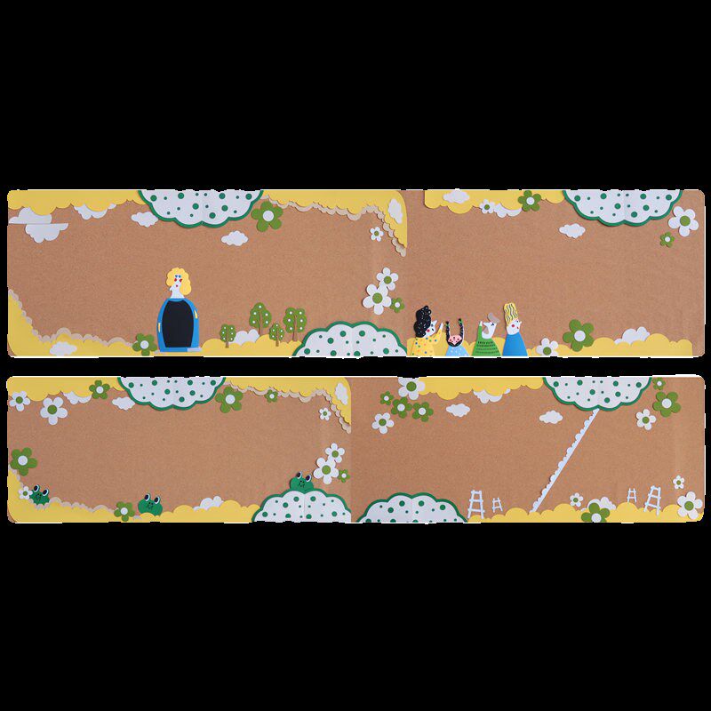 幼儿园小学春天绿色系家园联系黑板报大尺寸文化墙贴墙壁饰含防疫,淘宝优惠券,粉丝福利购,淘宝优惠卷