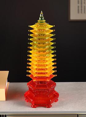 琉璃文昌塔摆件十三层塔