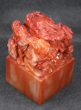 彷寿山石大号印章 九龙印玉玺大印 传国玉玺书法印章摆件篆刻