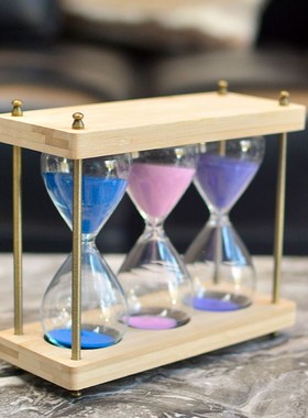 时间沙漏计时器儿童防摔学习30分钟半小时计时流沙漏斗摆件刻字