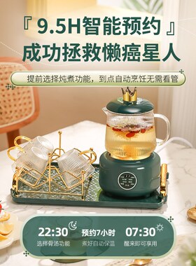 煮茶壶一人新款煮茶器养生杯mini电陶炉茶炉玻璃养生壶办公室小型