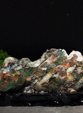 奇石天然青海七彩石原石水冲石黄河石国画石家居装饰桌面摆件包邮