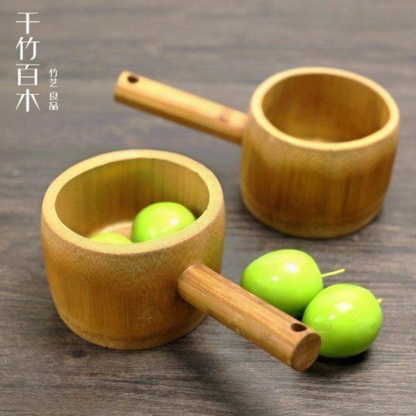 竹制无漆环保家用厨房水瓢舀米瓢饭瓢水桶勺洗澡舀儿童洗头水勺子,淘宝优惠券,粉丝福利购,淘宝优惠卷