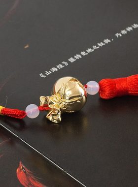 铜制小福袋车载挂件家居装饰品 创意开口小饰品聚福礼品家居摆件