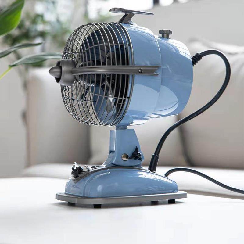 IMASU复古电风扇电影港台明星家用摇头怀旧个性彩色仿古循环台扇 - 图0