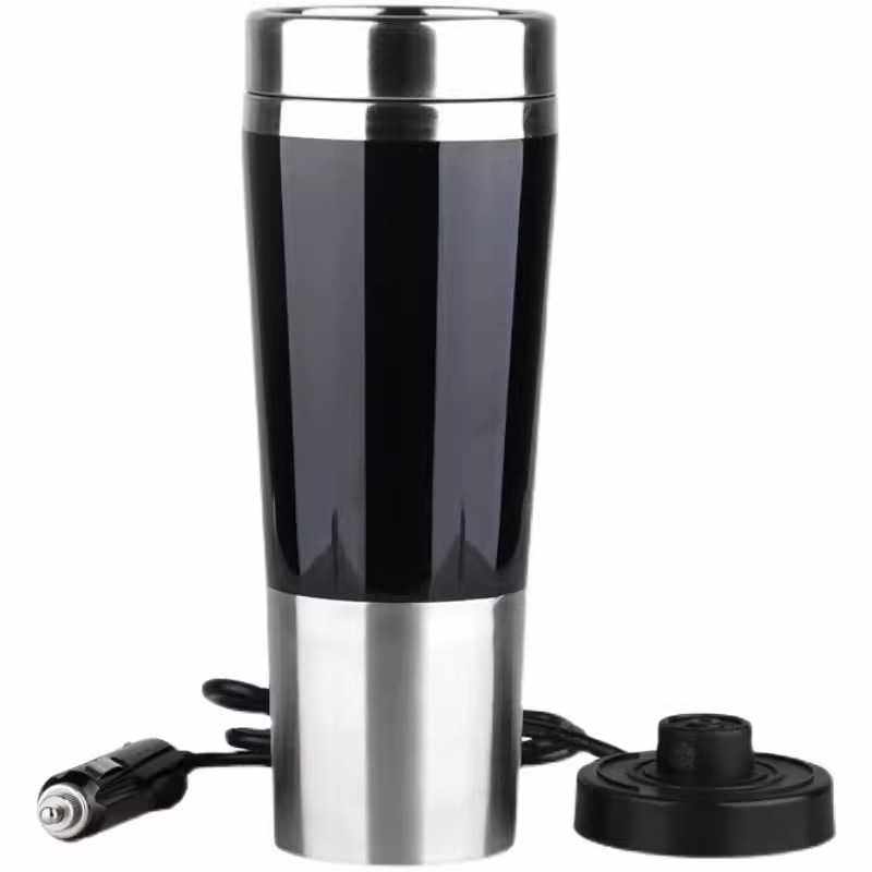 汽车车载用12V不锈钢烧水杯烧水壶电热水杯100度保温水杯加热双层,淘宝优惠券,粉丝福利购,淘宝优惠卷