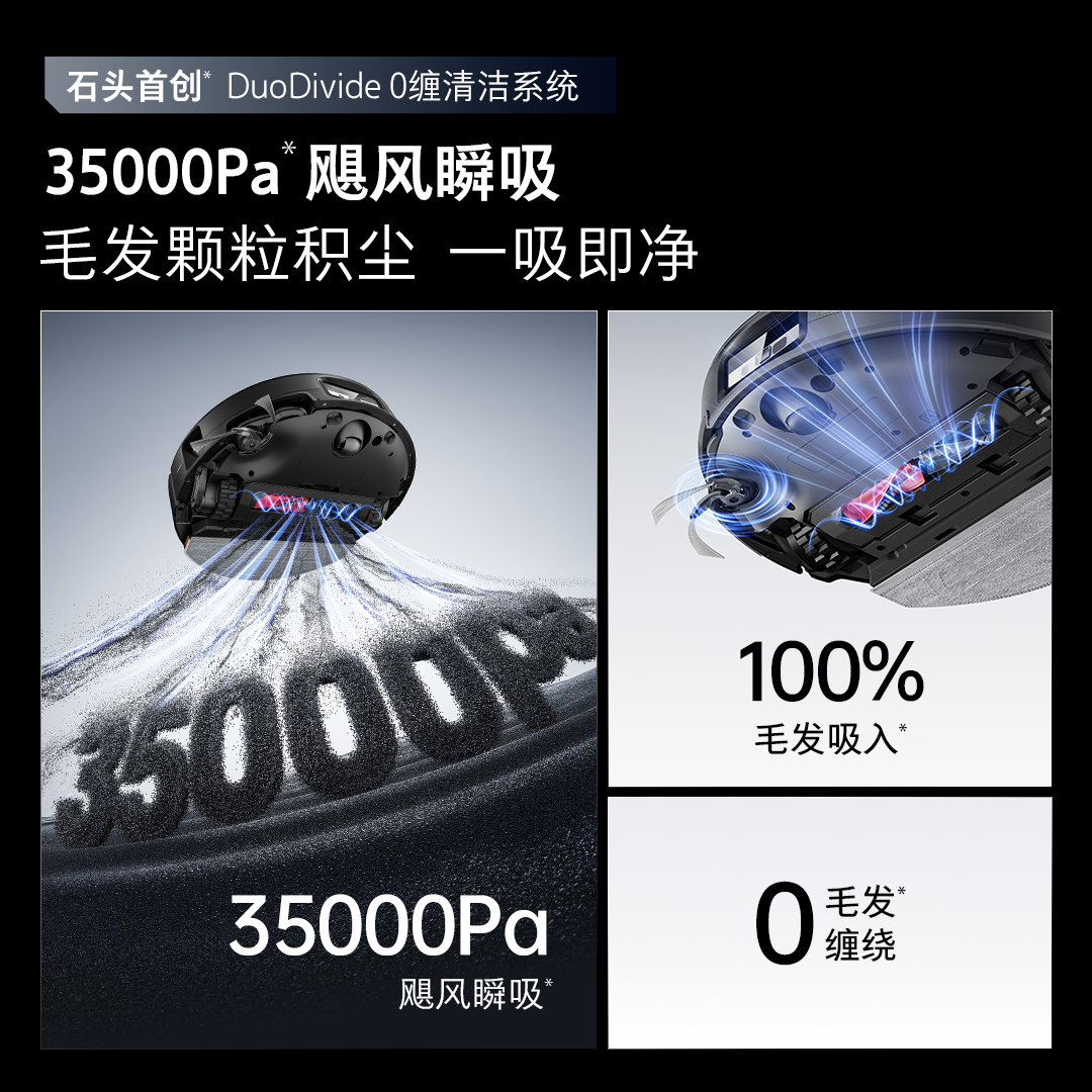 【保价618】石头新品G30SPro扫地机扫拖一体机器人自清洗石头