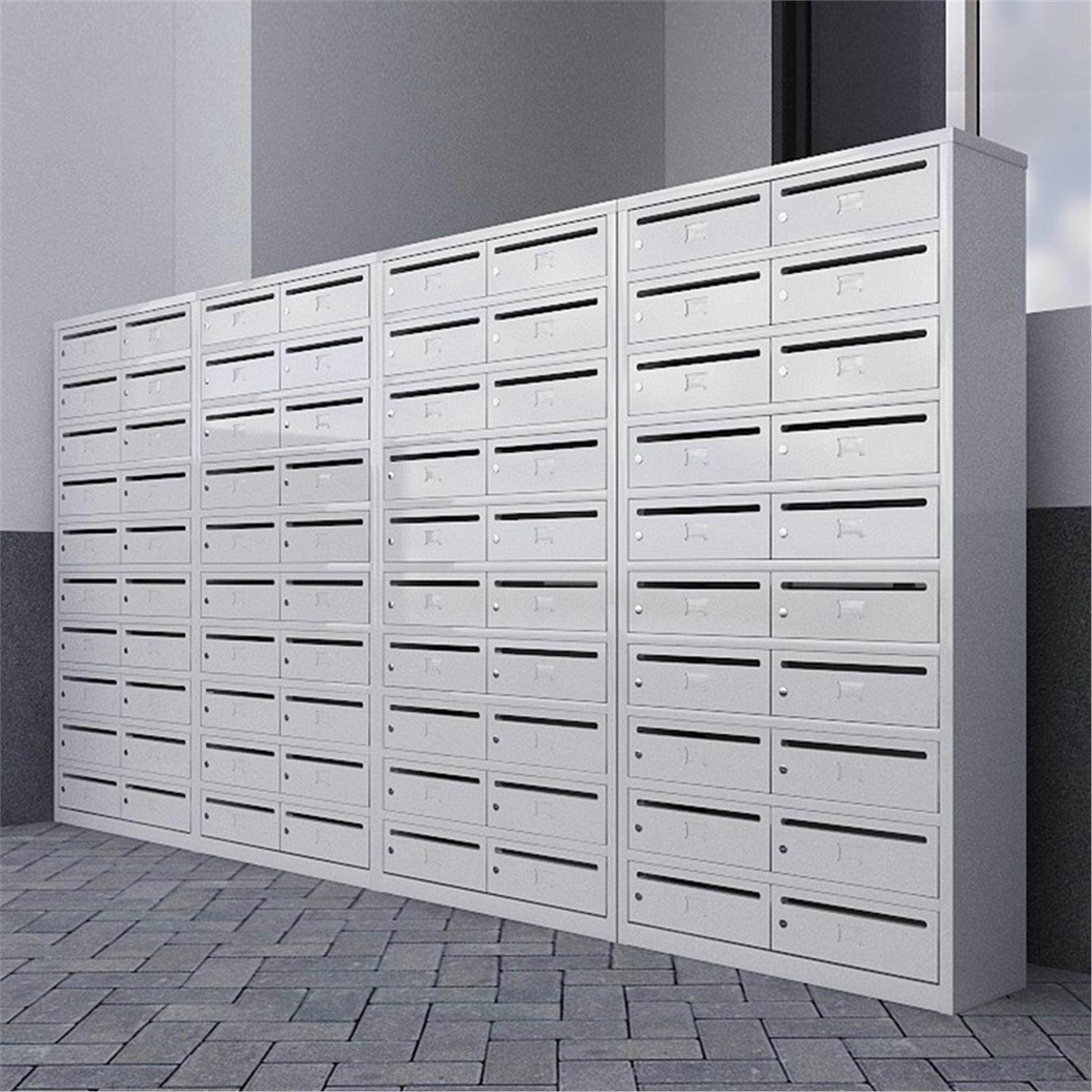 定制小区信报箱钢制多门带锁文件投递柜不锈钢外防雨信件箱奶报箱,淘宝优惠券,粉丝福利购,淘宝优惠卷