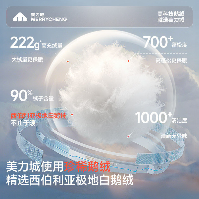 【檀健次同款】美力城短款鹅绒羽绒服白色外套男女25年冬新款019,淘宝优惠券,粉丝福利购,淘宝优惠卷