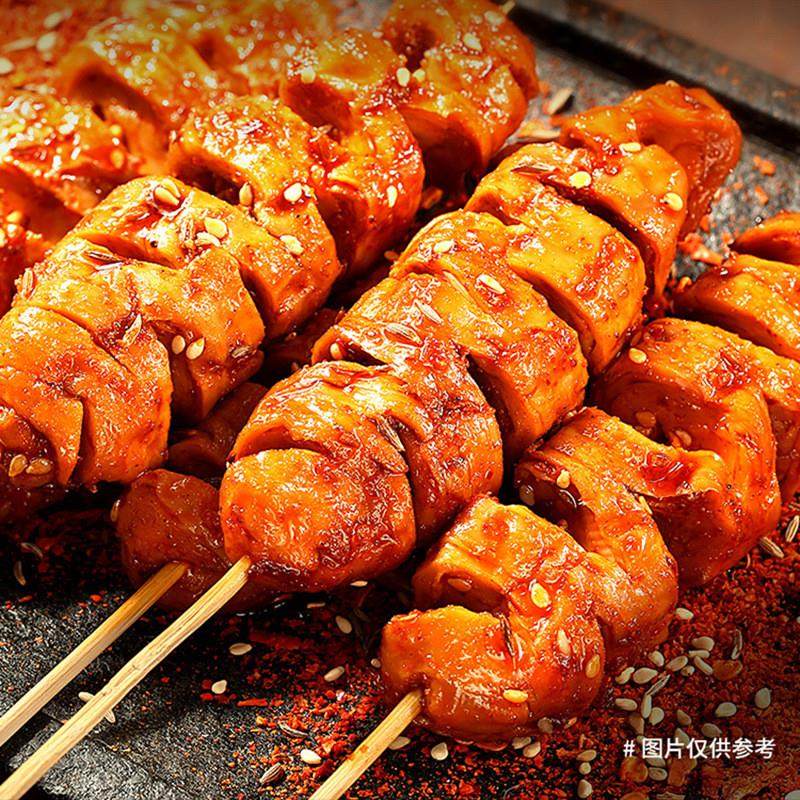 百草味香弹面筋卷烧烤味135g箱规50包装麻辣素食豆干解馋小吃零食,淘宝优惠券,粉丝福利购,淘宝优惠卷