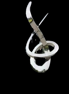 户外大型不锈钢金属景观雕塑定制不锈钢镜面喷漆广场校园落地摆件