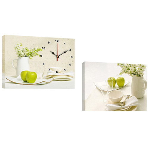 现代简约客厅餐厅装饰画沙发背景墙免打孔挂画电表箱遮挡钟表壁画 - 图0