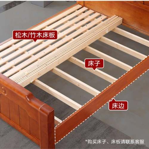 实木床子床撑木条1.8米1.5米松木原木木方排骨架床横梁支撑龙骨架 - 图3