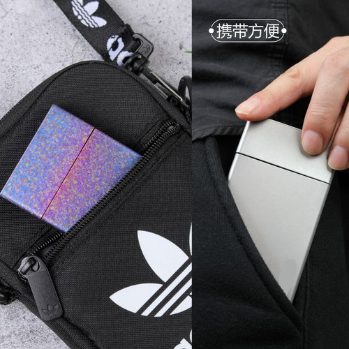 纯钛烟盒便携细支香烟盒超轻便携防挤压金属烟盒烟具香烟外盒定制 - 图0