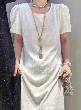 复古金属链条镶钻眼镜吊坠项链女