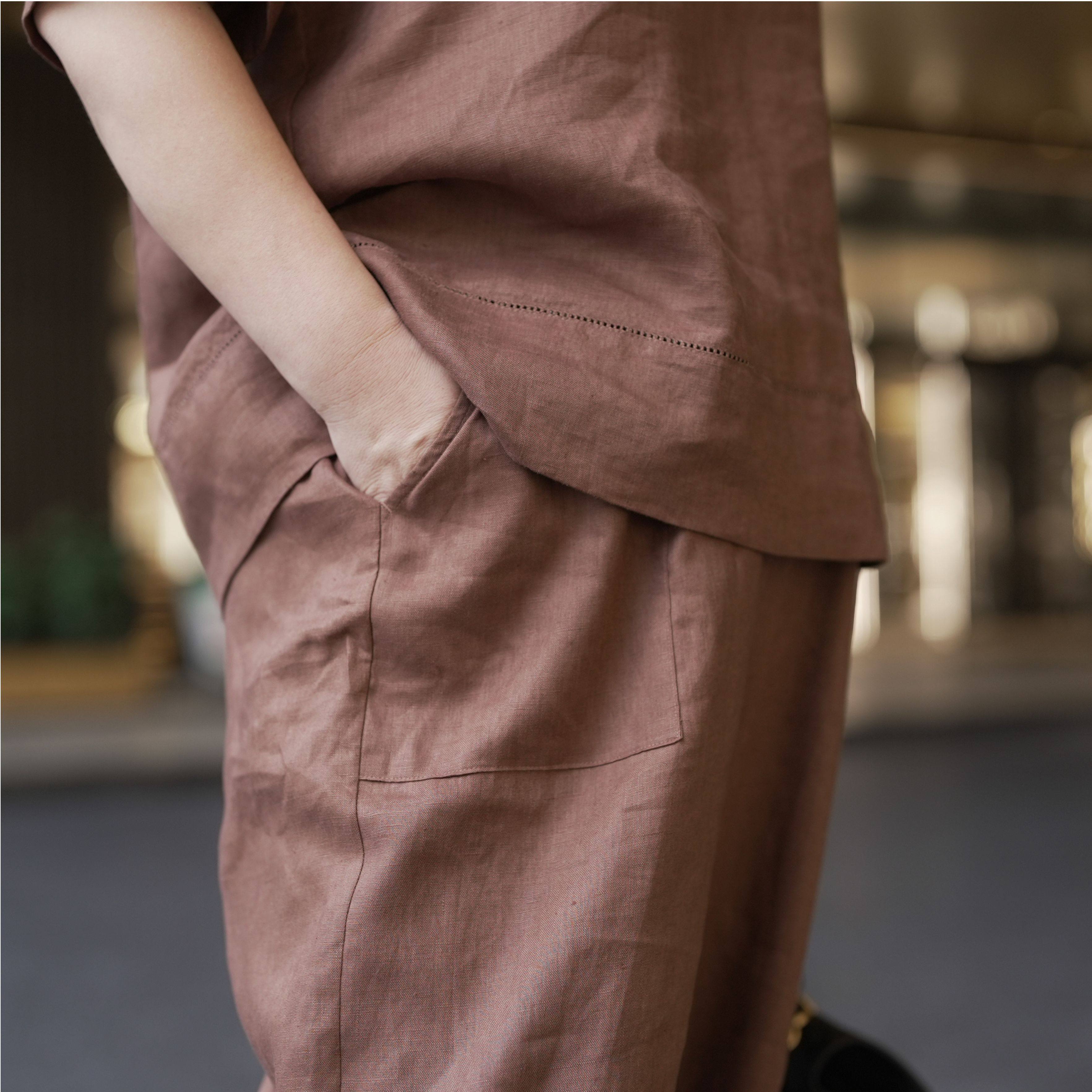 向红同学大富婆女装2026夏季新款亚麻透气吸汗显瘦大码套装SY133,淘宝优惠券,粉丝福利购,淘宝优惠卷