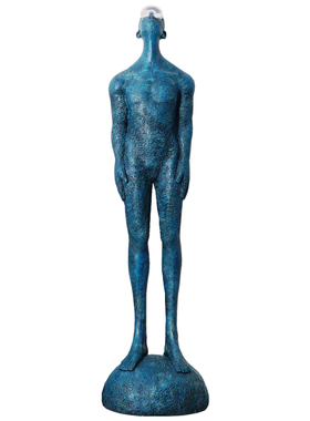 抽象雕塑人物摆件现代家居售楼处门厅迎宾人像落地装置艺术品摆设