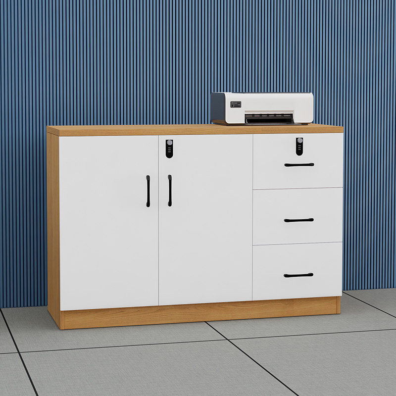 文件柜办公室矮柜木质储物落地柜密码锁抽屉资料柜隔断柜长条柜子,淘宝优惠券,粉丝福利购,淘宝优惠卷