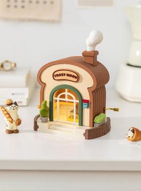 A婴工作站情绪稳定小饰品柜艺术灯儿童八音盒七夕有趣的老师礼物